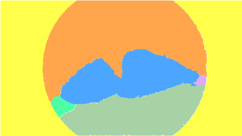 Sample annotation mask from CholecSeg8k