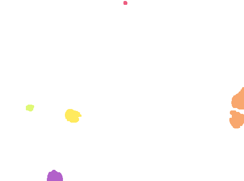 Sample annotation mask from Plasmodium Falciparum from Images of Giemsa for Malaria Detection