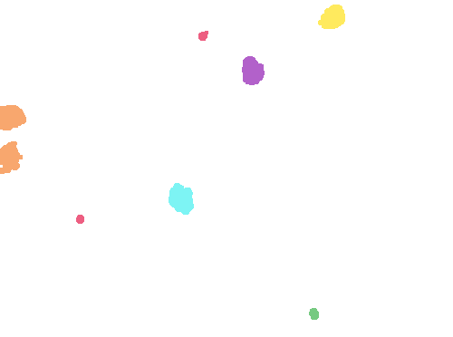 Sample annotation mask from Plasmodium Falciparum from Images of Giemsa for Malaria Detection