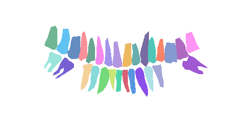 Sample annotation mask from Teeth Segmentation on Dental X-ray Images