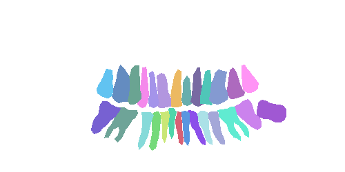 Sample annotation mask from Teeth Segmentation on Dental X-ray Images