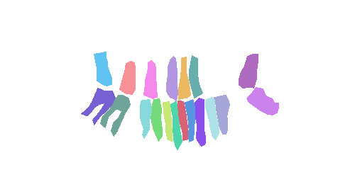 Sample annotation mask from Teeth Segmentation on Dental X-ray Images