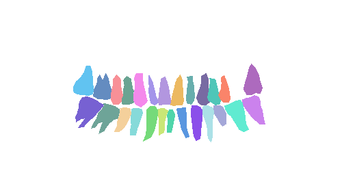 Sample annotation mask from Teeth Segmentation on Dental X-ray Images