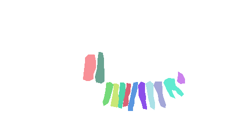 Sample annotation mask from Teeth Segmentation on Dental X-ray Images