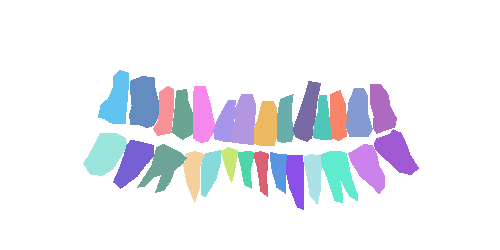 Sample annotation mask from Teeth Segmentation on Dental X-ray Images