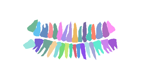 Sample annotation mask from Teeth Segmentation on Dental X-ray Images