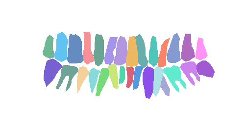 Sample annotation mask from Teeth Segmentation on Dental X-ray Images