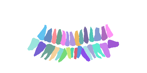 Sample annotation mask from Teeth Segmentation on Dental X-ray Images