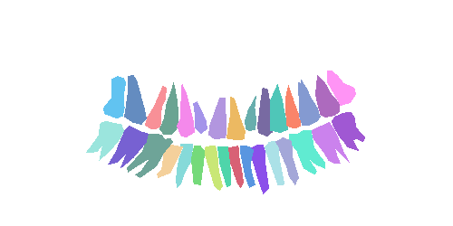 Sample annotation mask from Teeth Segmentation on Dental X-ray Images