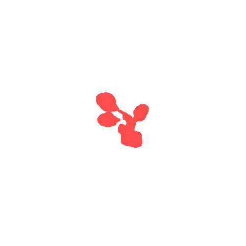 Sample annotation mask from Plant Growth Segmentation