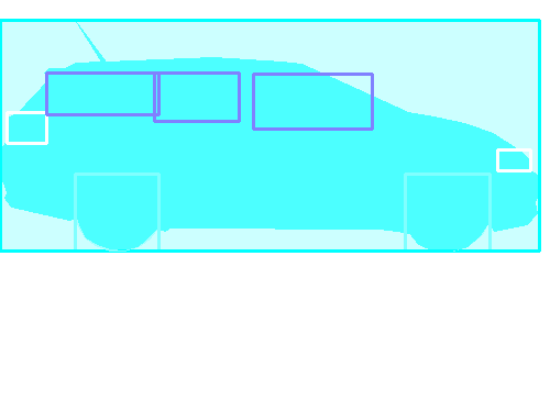 Sample annotation mask from Car Segmentation