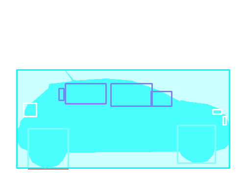 Sample annotation mask from Car Segmentation