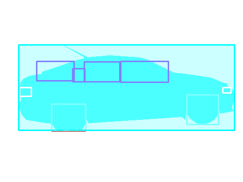 Sample annotation mask from Car Segmentation