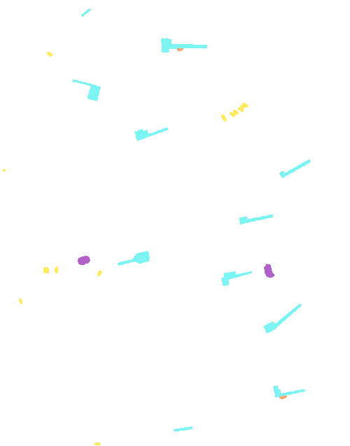 Sample annotation mask from iSAID