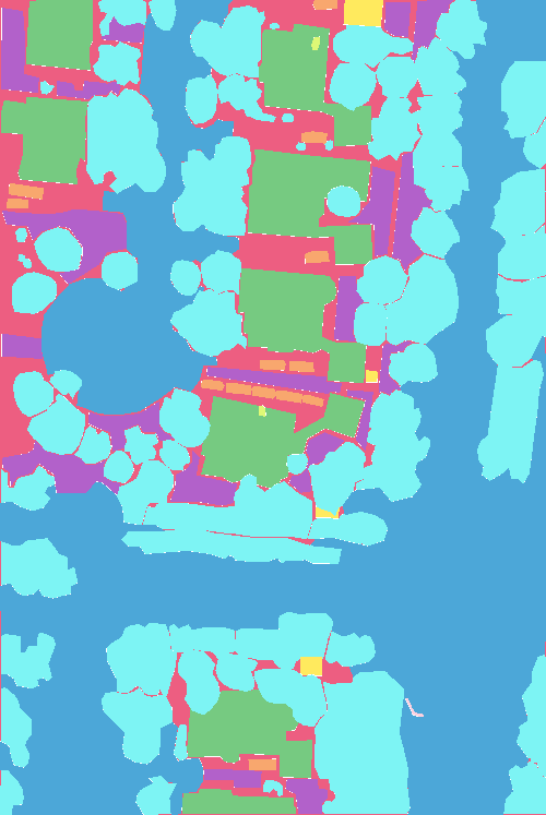 Sample annotation mask from Semantic Segmentation Satellite Imagery