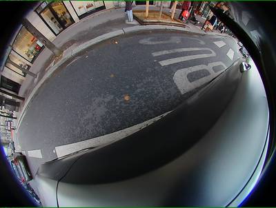 Sample image from WoodScape: RGB Fisheye