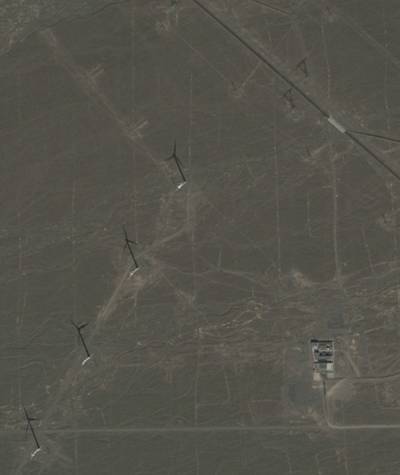 Sample image from Multi-topography Dataset for Wind Turbine Detection