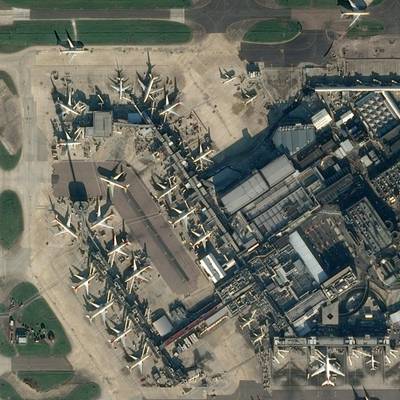 Sample image from Airbus Aircraft Detection