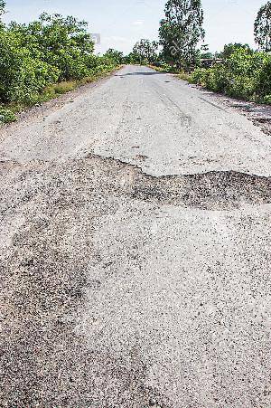 Sample image from Pothole Detection
