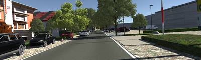 Sample image from Virtual KITTI