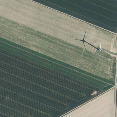 Sample image from Windmill Detection on French Aerial Images
