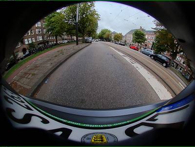 Sample image from WoodScape: RGB Fisheye