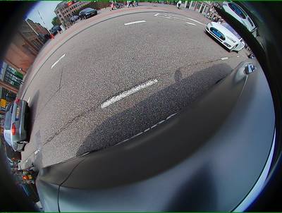 Sample image from WoodScape: RGB Fisheye
