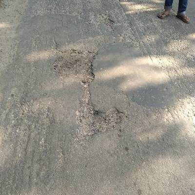 Sample image from Pothole Detection
