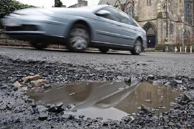 Sample image from Pothole Detection