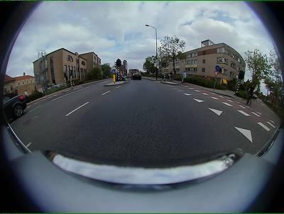 Sample image from WoodScape: RGB Fisheye