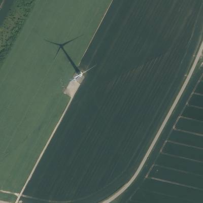 Sample image from Windmill Detection on French Aerial Images