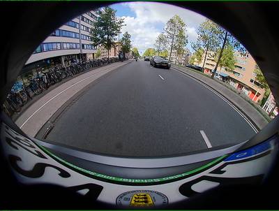 Sample image from WoodScape: RGB Fisheye