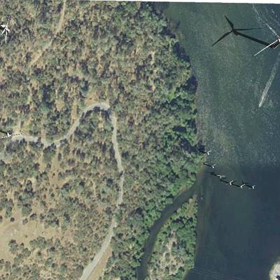 Sample image from California and Arizona Wind Turbines (by Duke Dataplus2020)
