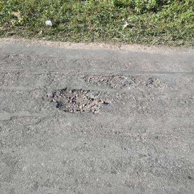 Sample image from Pothole Detection