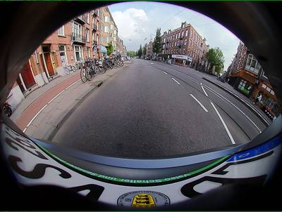 Sample image from WoodScape: RGB Fisheye