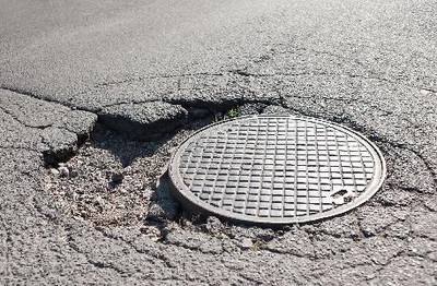 Sample image from Pothole Detection