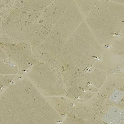 Sample image from Overhead Imagery of Wind Turbines (by Duke Dataplus2020)