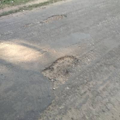 Sample image from Pothole Detection