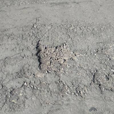 Sample image from Pothole Detection