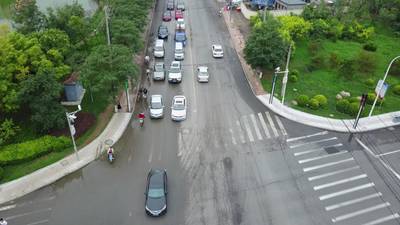 Sample image from VisDrone2019-DET