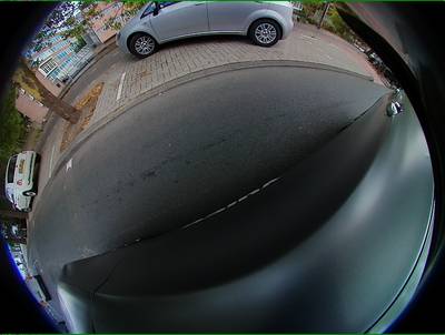 Sample image from WoodScape: RGB Fisheye