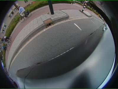 Sample image from WoodScape: RGB Fisheye