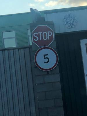 Sample image from Road Sign Detection