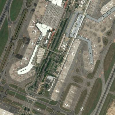 Sample image from Airbus Aircraft Detection