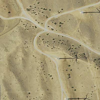 Sample image from Overhead Imagery of Wind Turbines (by Duke Dataplus2020)