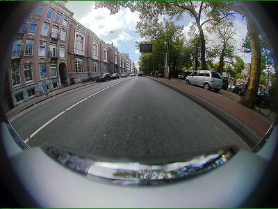 Sample image from WoodScape: RGB Fisheye