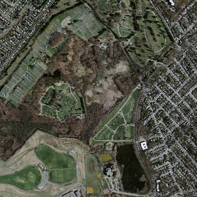 Sample image from Massachusetts Buildings Dataset