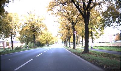 Sample image from GTSDB