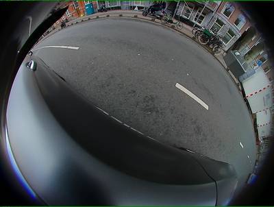 Sample image from WoodScape: RGB Fisheye