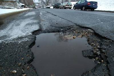 Sample image from Pothole Detection